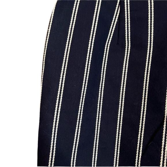 J. Crew Navy and White Striped Women Shorts - Picture 8 of 10
